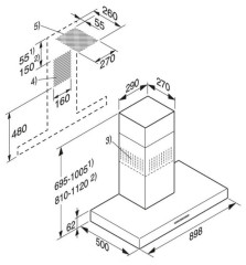 Кухонная вытяжка Miele DA 429
