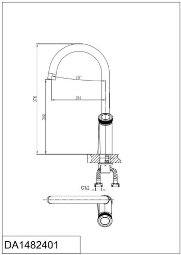 Смеситель для кухни D&K DA1482401