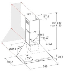 Кухонная вытяжка Hotpoint-Ariston HHPC 6.5F AM