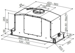 Встраиваемая вытяжка Faber In-Light EV8P WH Matt A70