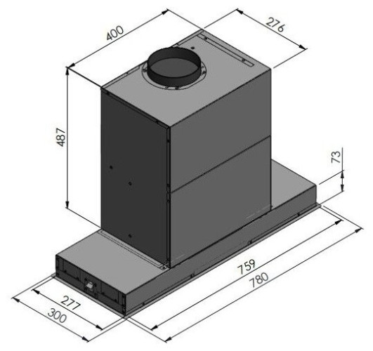 Встраиваемая вытяжка Faber Hava X 78