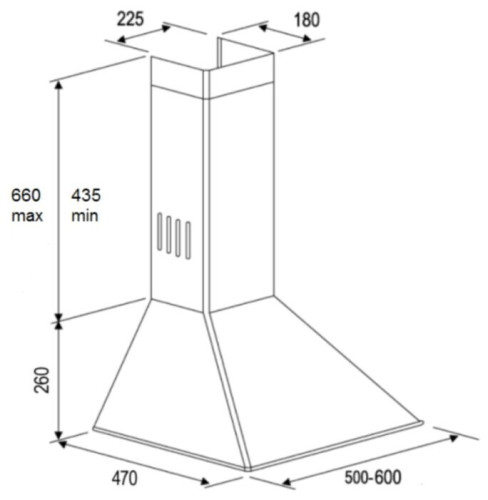 Кухонная вытяжка Kuppersberg Onda 60 B 4PB