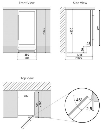Винный шкаф Tesler CWC-400