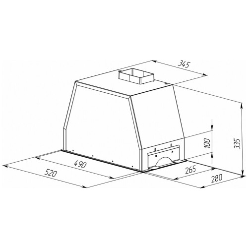 Встраиваемая вытяжка Zigmund & Shtain K 014.5 S