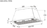 Встраиваемая вытяжка Korting KHI 6755 N