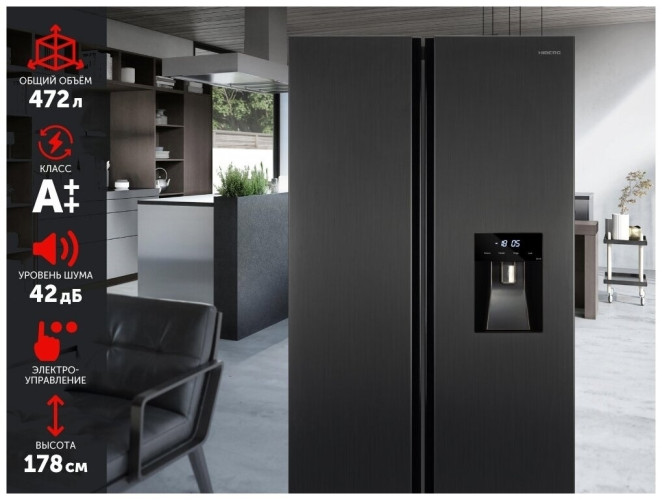 Холодильник HIBERG RFS-484DX NFXd