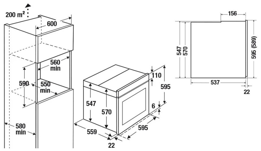 Электрический духовой шкаф Kuppersbusch B 6330.0-Airfry S5 Black Velvet