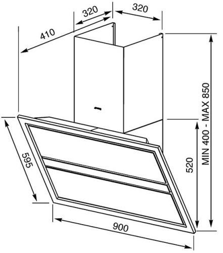 Кухонная вытяжка Smeg KCV9SGE