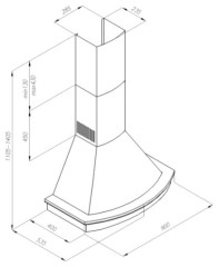 Кухонная вытяжка Konigin Lucyna 90
