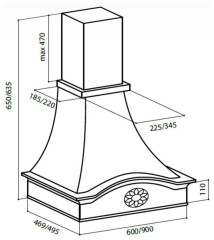 Кухонная вытяжка Lex Milano 900