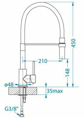 Смеситель для кухни Alveus ELIA CHR хром 1129024