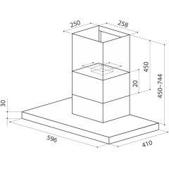 Кухонная вытяжка Lex T 600 white