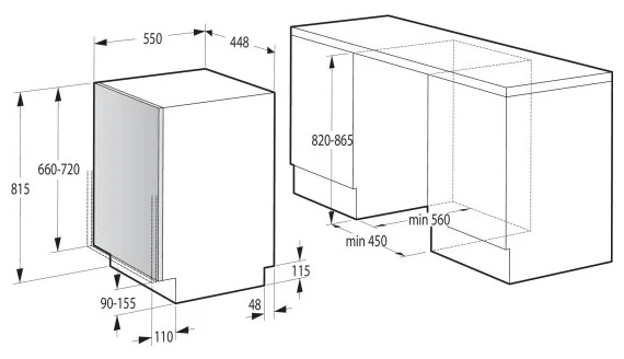 Посудомоечная машина Gorenje GV 520E11