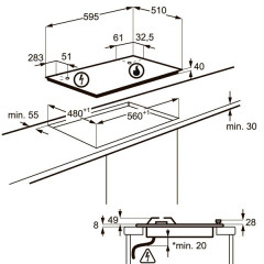 Газовая варочная панель Electrolux GPE 263 FB