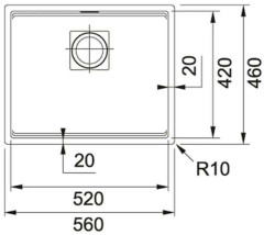 Кухонная мойка Franke KUBUS 125.0529.601 оникс