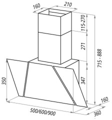Кухонная вытяжка Maunfeld Severn 50 белый
