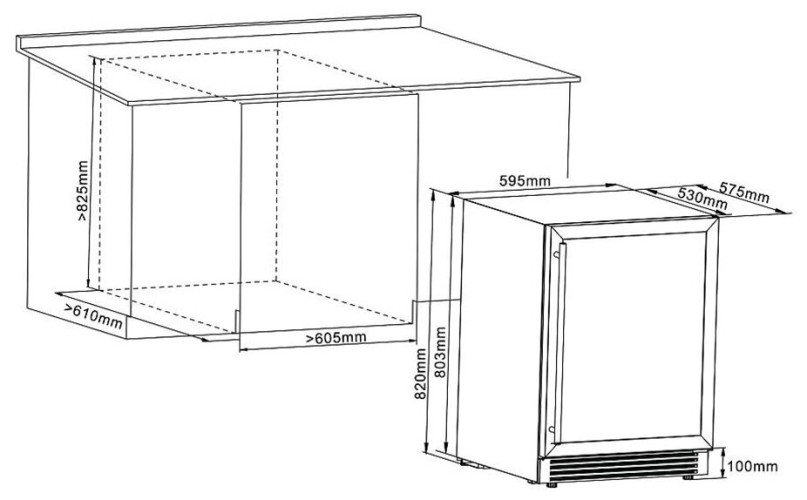 Встраиваемый винный шкаф Cellar Private CP043-2T