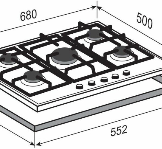Газовая варочная панель Zigmund Shtain G 12 7 B