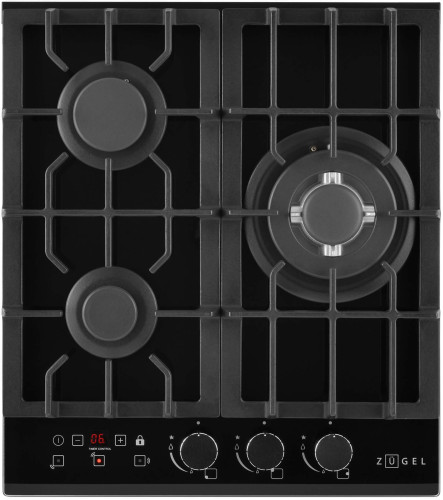 Газовая варочная панель Zugel ZGH450X черная