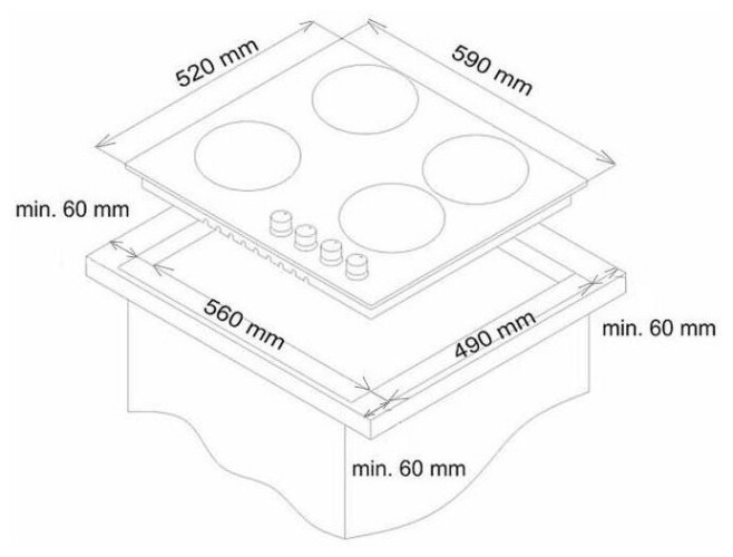 Электрическая варочная панель Simfer H 60D17 B015