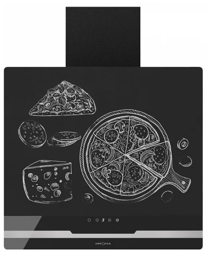 Кухонная вытяжка KRONA DOMENIKA 600 BLACK INOX S