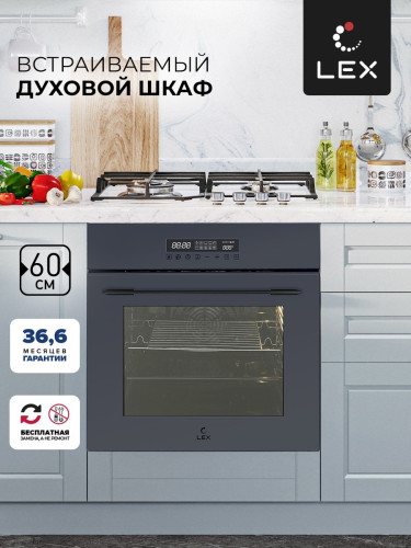 Электрический духовой шкаф Lex EDS 100 GR