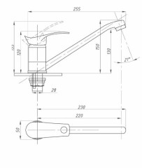 Смеситель для кухни Fauzt FZs-805-115