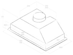 Встраиваемая вытяжка Elica ERA C WH A 72
