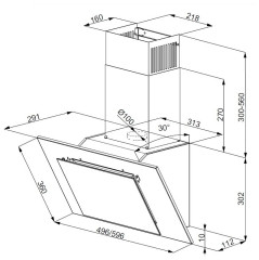 Кухонная вытяжка WEISSGAUFF Sigma 60 PB WH белый