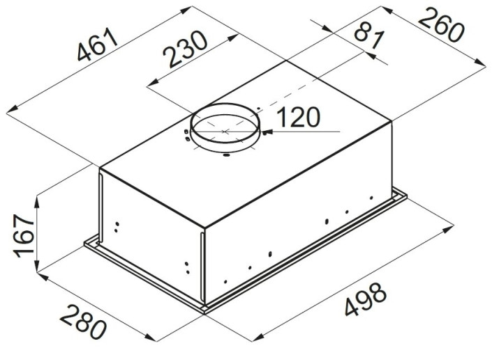 Встраиваемая вытяжка MAUNFELD Crosby Singl 5028 бежевый