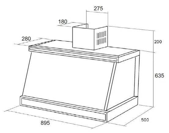 Кухонная вытяжка Kuppersberg T 969 ANT Bronze