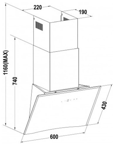 Кухонная вытяжка Germes Brighton 60