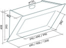Кухонная вытяжка Falmec Quasar 120 vetro 800 STEC