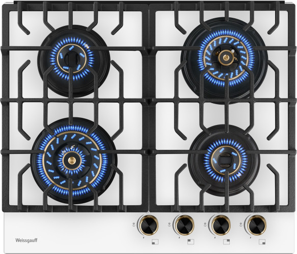 Газовая варочная панель Weissgauff HGG 644 WG Premium Brass