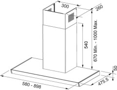 Кухонная вытяжка Franke FS TS 906 W 110.0377.522