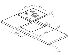 Газовая варочная панель Akpo PGA 453 FGC-T2 BL