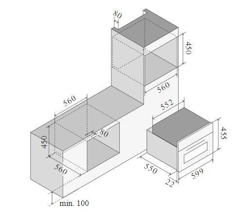 Электрический духовой шкаф Pizza Party ILVE 645SLZT4/SS нерж.сталь фурн. сатин.сталь