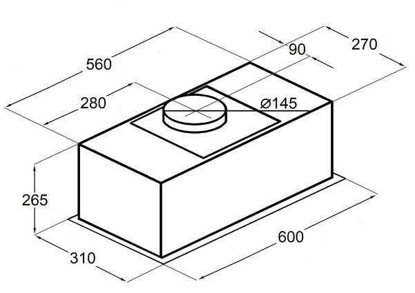 Встраиваемая вытяжка Maunfeld MZR 60 Lux White
