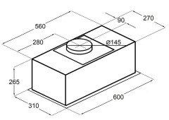 Встраиваемая вытяжка Maunfeld MZR 60 Lux White