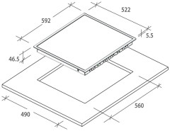 Электрическая варочная панель Candy CH 63 CT