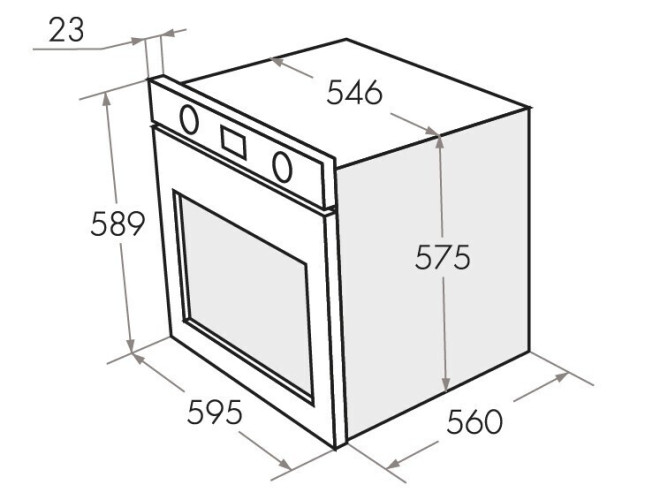 Электрический духовой шкаф Maunfeld MEOH 6711WS