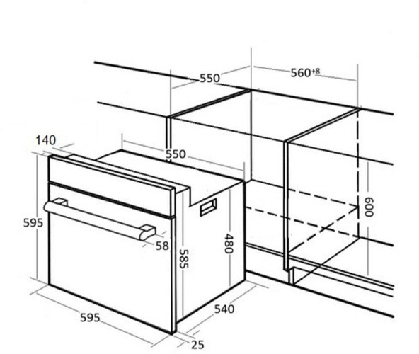 Электрический духовой шкаф Kuppersberg SR 609 C