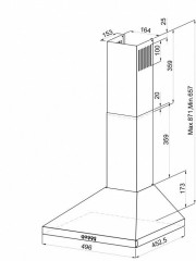 Кухонная вытяжка Lex Briz 500 white