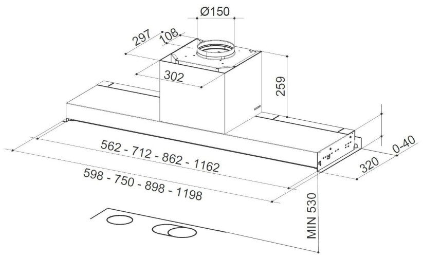 Встраиваемая вытяжка Faber In Nova Premium WH M A120 305 0625 240