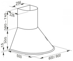 Кухонная вытяжка Kaiser A-6423 GrBE Eco