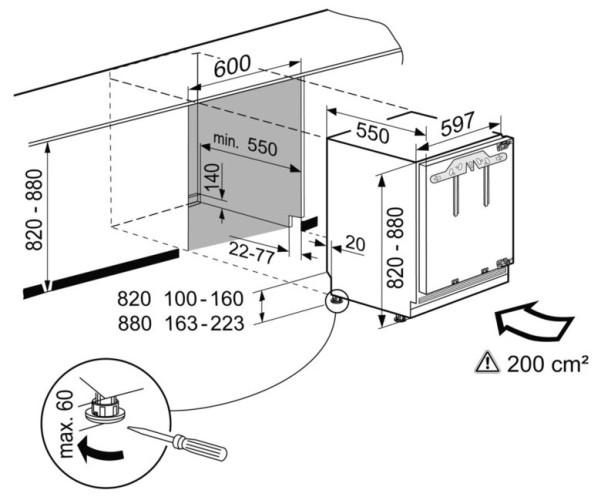 Встраиваемый холодильник Liebherr UIK 1514