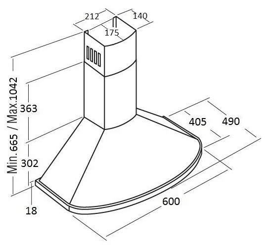 Кухонная вытяжка Kuppersberg Bona 60 B Bronze