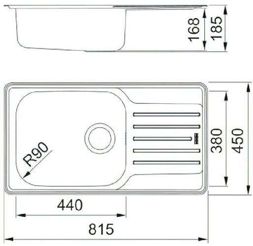 Кухонная мойка Franke LNX 611-44 101.0689.948