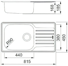 Кухонная мойка Franke LNX 611-44 101.0689.948