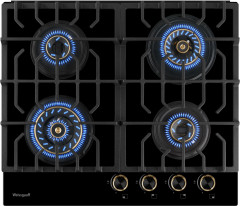 Газовая варочная панель Weissgauff HGG 644 BG Premium Brass